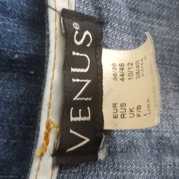 Venus Denim Overall Dress Full Zip  Front Size Small - Picture 6 of 11